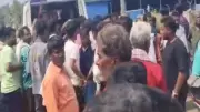 KSRTC bus overturns in Davanagere, 1 killed, 45 injured; axle break suspected