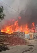 Massive Fire at Bahadurgarh Factory Injures Two Workers, 22 Fire Tenders Deployed