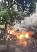 Massive Fire at PSPCL Compound in Doraha; Toxic Smoke Engulfs Residential Areas