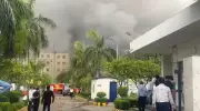 Massive Fire at Spark Minda Factory in Noida's Sector 59, 25 Fire Tenders Deployed
