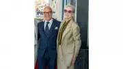Meryl Streep Honors Stanley Tucci at Walk of Fame Ceremony