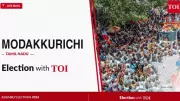 Modakkurichi Assembly Election 2026: TVK's Shanmugan Wins by 2,430 Votes