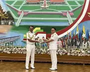 Navy Chief Discusses Maritime Security with Myanmar Counterpart in Naypyitaw