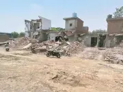 NHAI demolishes three houses in Moga village, farmers protest