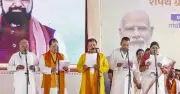 Nitish Kumar’s Son Nishant, 31 Others Take Oath as Ministers in Bihar Cabinet