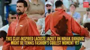 Novak Djokovic’s Custom Lacoste Jacket Inspired by Roland Garros Clay Courts