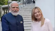 PM Modi Gifts Melody to Italian PM Giorgia Meloni During Visit