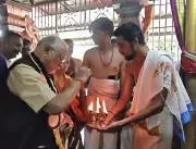 P.Modi's Brother Prahlad Modi Visits Varahi Amman Temple in Paramakudi