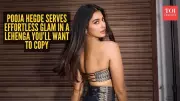 Pooja Hegde Stuns in Midnight Blue Lehenga, Blends Tradition with Modernity