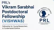 PRL Invites Applications for Vikram Sarabhai Postdoctoral Fellowship VISHWAS