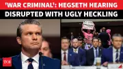 Protester Disrupts Hegseth Hearing Shouting Anti-War Slogans