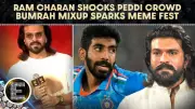 Ram Charan Apologises After Calling Jasprit Bumrah Football Star in Viral Slip