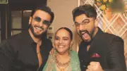 Ranveer Singh and Arjun Kapoor Reunite at Shanoo Sharma's Wedding