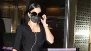 Rashmika Mandanna Stuns in All-Black Airport Look, Teases Bloody 'Mysaa' Shoot