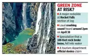 Rockslide at Jog Falls Triggers Concern, Officials Deny Event