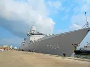 Royal Netherlands Navy Ship Arrives in Kochi Escorted by Indian Navy