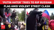 Russian Flag Nearly Torn in NATO Nation: Violent Clashes on Victory Day