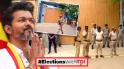Security Tightened at Vijay's Home as TVK Leads in 100+ Seats in Tamil Nadu