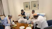 Siddaramaiah, Shivakumar lunch together in Delhi amid power transition