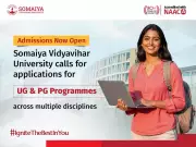 Somaiya Vidyavihar University Opens Admissions for UG and PG Programmes