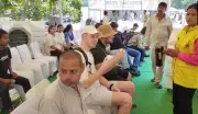Special Cooling Zone Set Up Near Jama Masjid Metro Station in Delhi