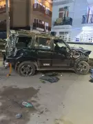 SUV Crash in Greater Noida Kills One, Injures Another; CCTV Captures Incident