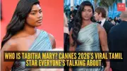 Tamil Model Tabitha Mary Stuns in Metallic Gown at Cannes 2026 Red Carpet