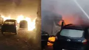 Three Cars Gutted in Ghaziabad Workshop Fire, No Injuries Reported