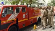 Three Rescued After Fire at Footwear Factory in West Delhi