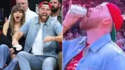 Travis Kelce Defends 'Classy' Courtside Beer Chug at Cavaliers Game