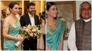 Trisha Krishnan’s Saree Look at Vijay’s Oath Ceremony Goes Viral, Compared to Aishwarya Rai