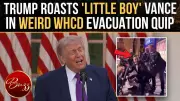 Trump Jokes About Secret Service Dragging Vance 'By Shoulder' in Rose Garden Speech