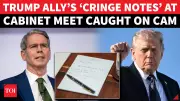 Trump Treasury Chief's 'Secret Cringe Notes' Exposed During Cabinet Meeting