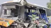Two killed, nine injured in UP bus collision with truck in Ayodhya
