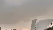 Youth Lifted 50 Feet in Air by Dust Storm Clinging to Tin Shed in UP's Bareilly