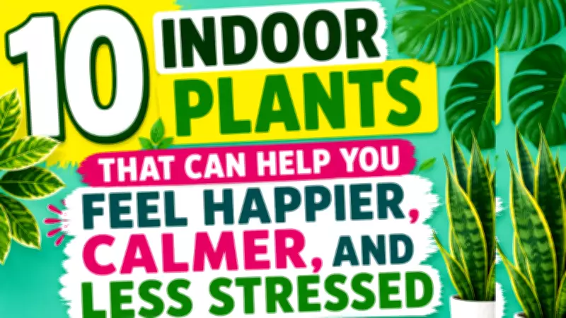 10 Indoor Plants to Boost Happiness and Reduce Stress at Home or Work