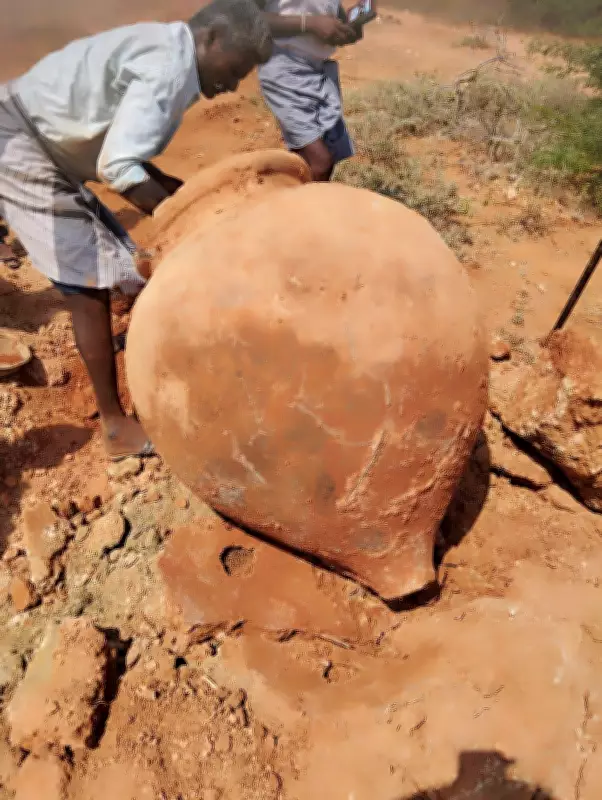 100-Year-Old Urn Unearthed in Tamil Nadu Agricultural Field