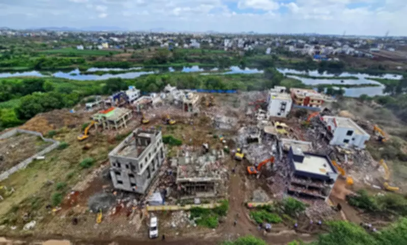 20 Illegal Structures in Pune's Moi Phata Face Demolition Over Flood Line Violations