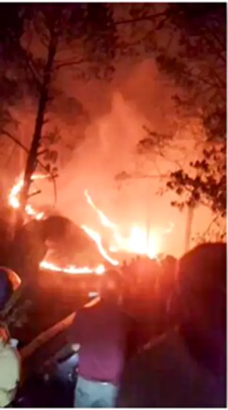 350 Devotees Rescued After Forest Fire Traps Them Near Nagrota Temple