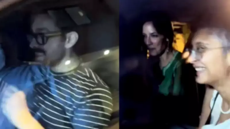 Aamir Khan, Ex-Wife Kiran Rao, and Bride-to-Be Gauri Spratt Spotted Together