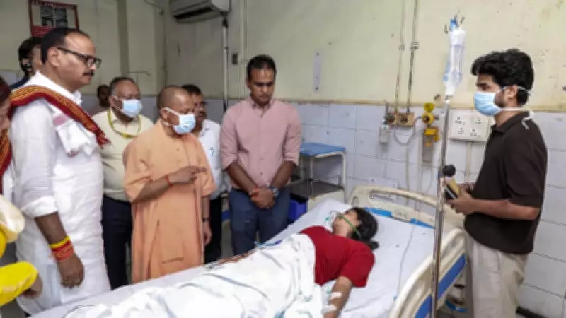 Adityanath Visits Lucknow Fire Site, Announces Aid and Strict Action