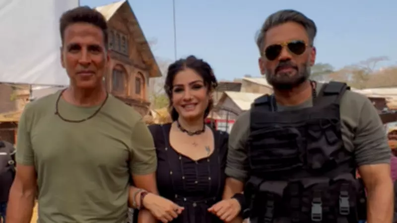 Akshay Kumar and Raveena Tandon Reunite After 22 Years for Welcome to the Jungle