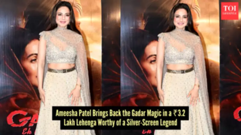 Ameesha Patel's Gadar Anniversary Lehenga: A Love Letter to Bollywood's Golden Era