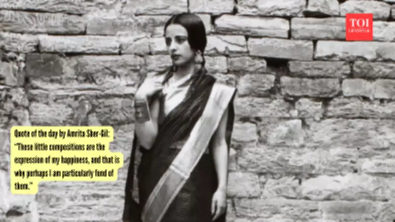 Amrita Sher-Gil Quote: Happiness, Not Pain, Inspired Her Best Art