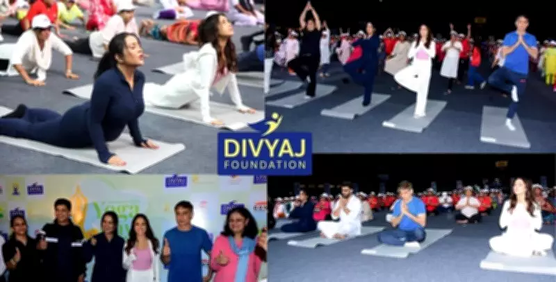 Amruta Fadnavis, Shahid Kapoor, Jackie Shroff, Sreeleela to Empower Over 1,000 Children at Divyaj Foundation Yoga Day Event