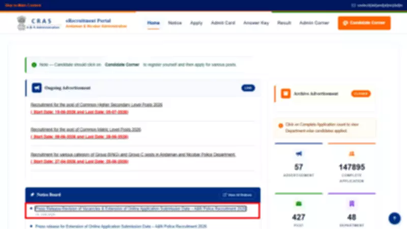 Andaman & Nicobar Police Recruitment 2026: Last Date Extended to June 25