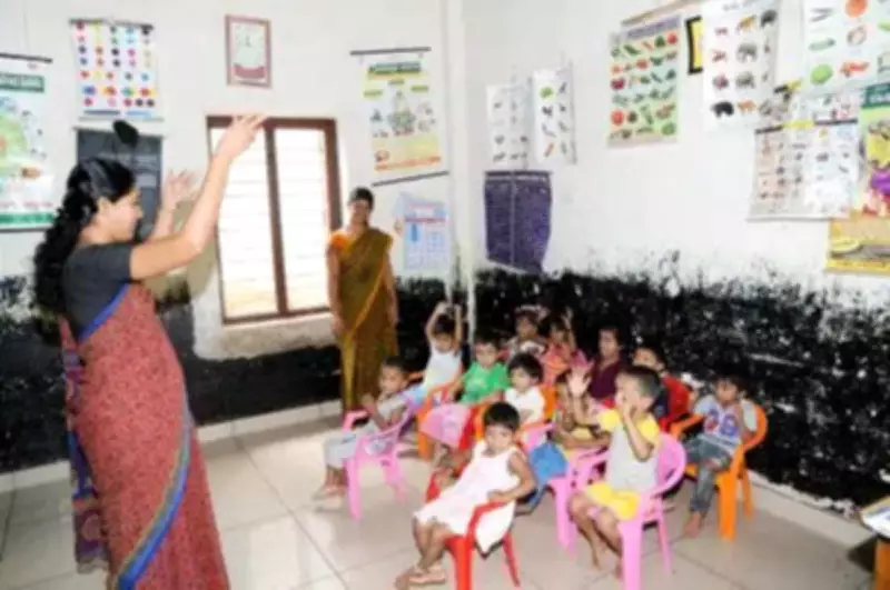 Anganwadi Workers in Khanapur Protest LKG, UKG in Govt Schools, Seek Menstrual Leave