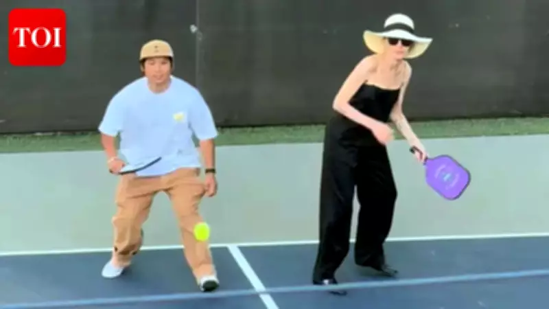 Angelina Jolie Plays Pickleball with Son Pax at Charity Event in LA