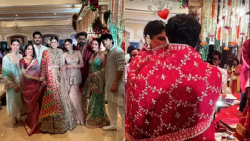 Anshula Kapoor Wedding: Janhvi, Khushi, Arjun at Mata Ki Chowki