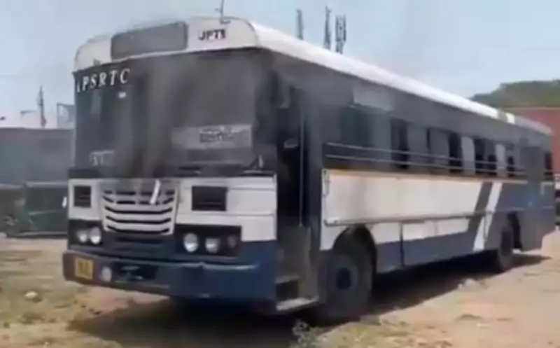 APSRTC Bus Fills with Smoke in NTR District, Driver Saves All Passengers